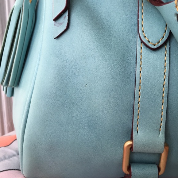 🔴Not for sale🔴 Dooney Florentine satchel in Aqua - Picture 5 of 8